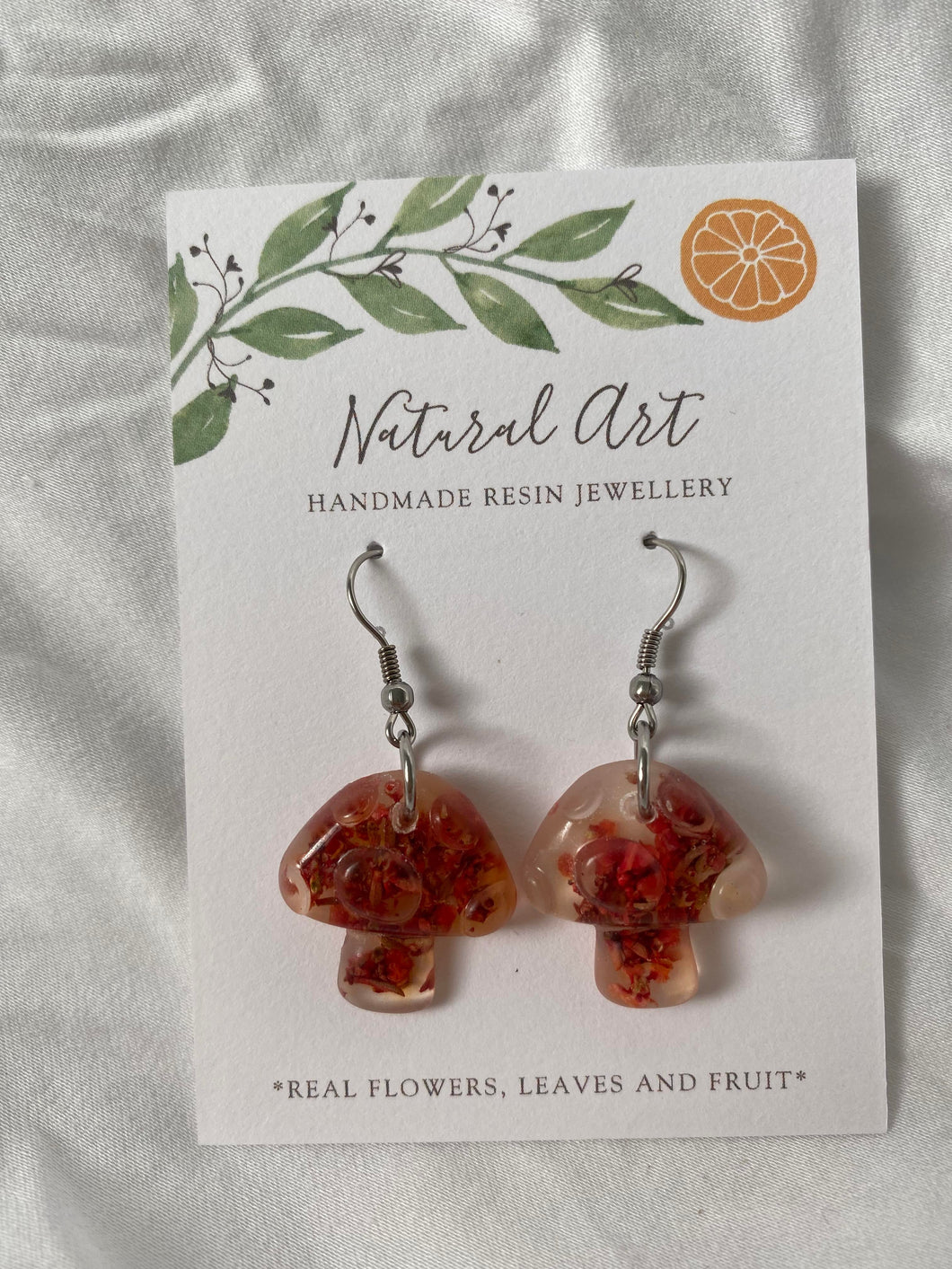 Resin Earrings Mushroom (LTP)