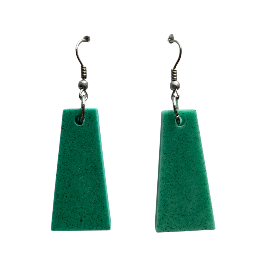 Resin Earrings Mint Green (RE.SGL.ML.D)