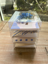 Load image into Gallery viewer, Mini Floral Cards (4 pack) Mixed Designs Blue and Yellow
